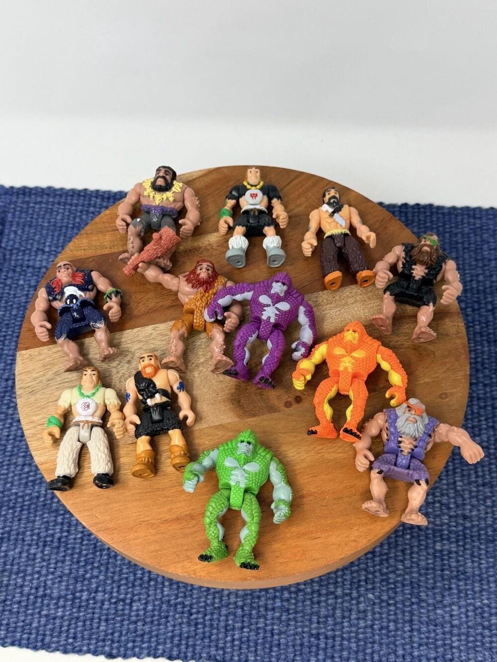 Vintage Fisher Price Imaginext Action Figures Cavemen Caveman Lot Of 12- 2004